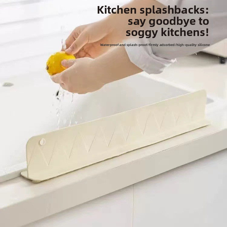 PurePrep Sink Splash Guard blocking water splash