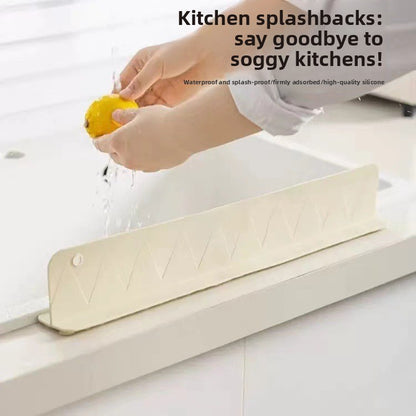 PurePrep Sink Splash Guard blocking water splash