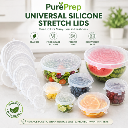 PurePrep™ Stretch Lid Set — 6 Piece