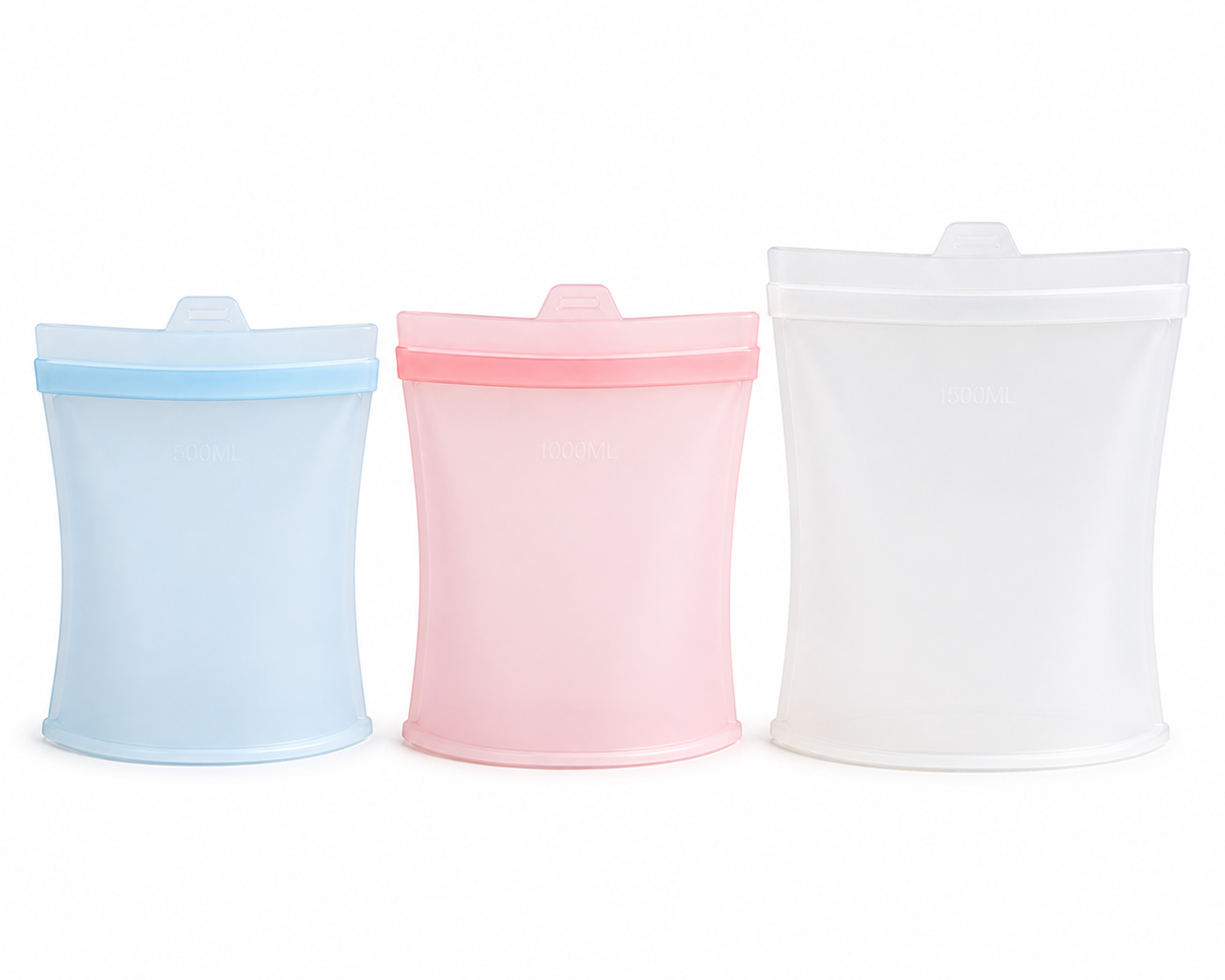 PurePrep™ Silicone Food Storage Bags — 3-Pack