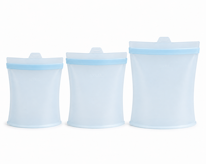 PurePrep™ Silicone Food Storage Bags — 3-Pack