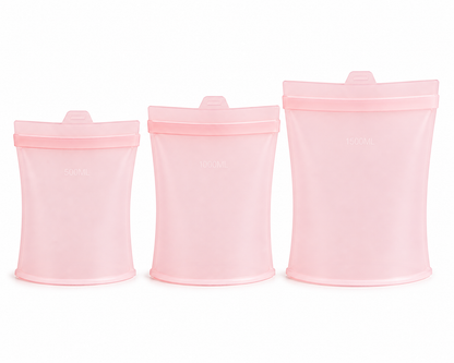 PurePrep™ Silicone Food Storage Bags — 3-Pack