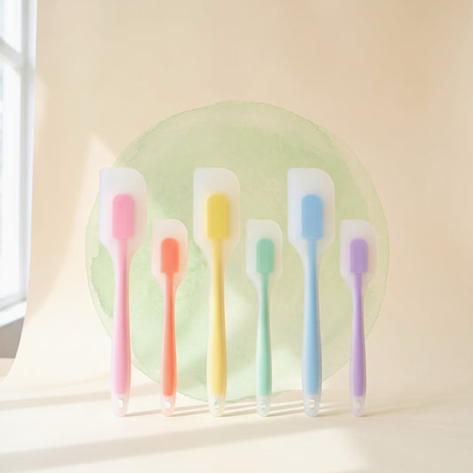 PurePrep silicone spatulas in six colors